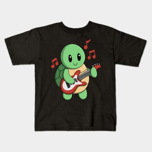 Turtle Guitarist Kids T-Shirt